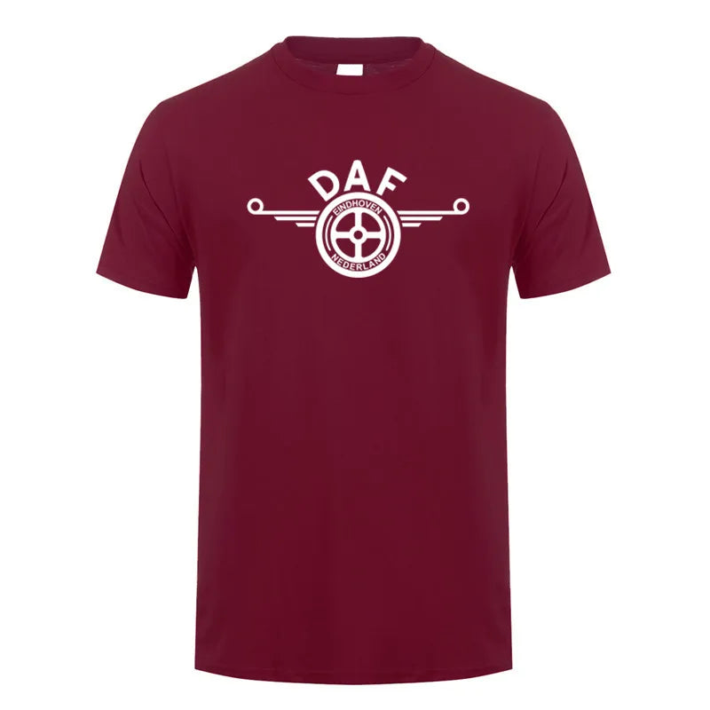 DAF Trucks T Shirt Men Summer Short Sleeve Cotton DAF Mans Tshirts XS-5XL LH-139