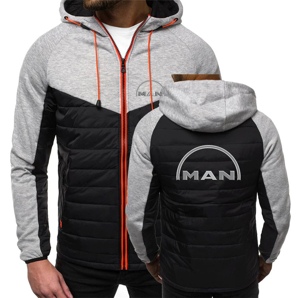 2023 Solid Color Men Truck Man Car Logo Baseball Jackets Slim Fit Thin Cotton Single-breasted Autumn Winter Streetwear Coats Top