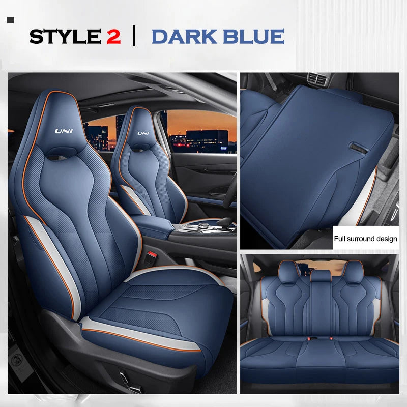 High Auto Car Seat Cushion Cover for Changan Chana UNI-V Univ 2022 2023 2024 2025 Four Seasons Seat Aviation Artificial Leather