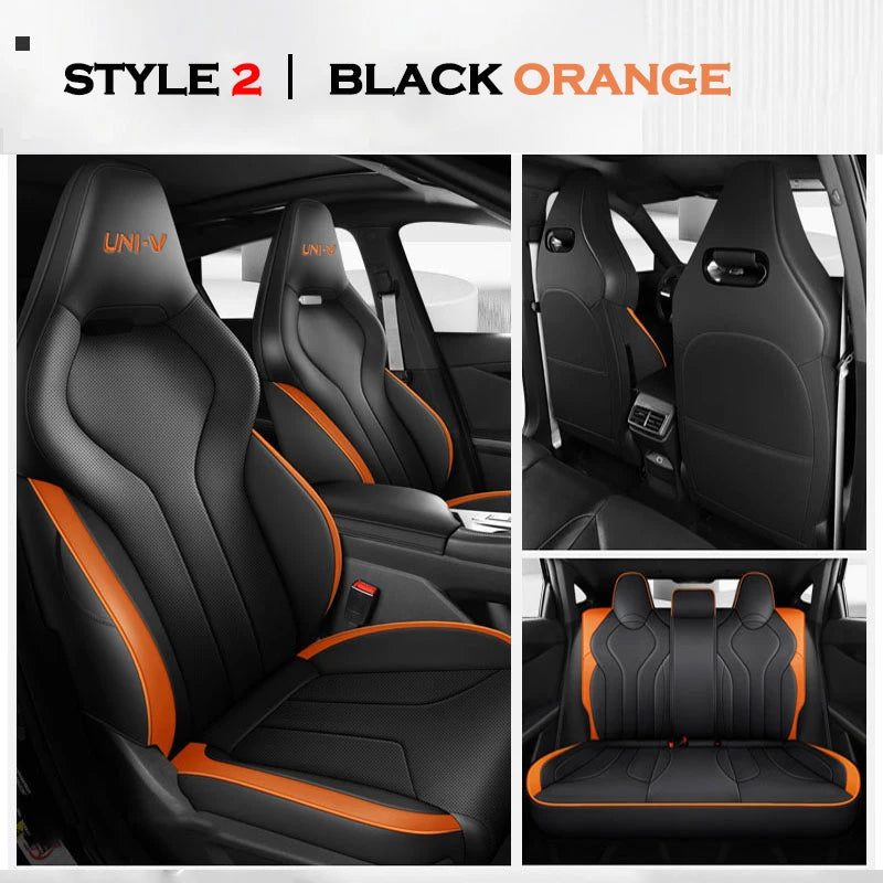 High Auto Car Seat Cushion Cover for Changan Chana UNI-V Univ 2022 2023 2024 2025 Four Seasons Seat Aviation Artificial Leather