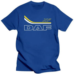 2024 summer new men t shirt Mens Clothing Mens DAF T-Shirt Truck Driver Black short sleeves pure cotton tops casual streetwear