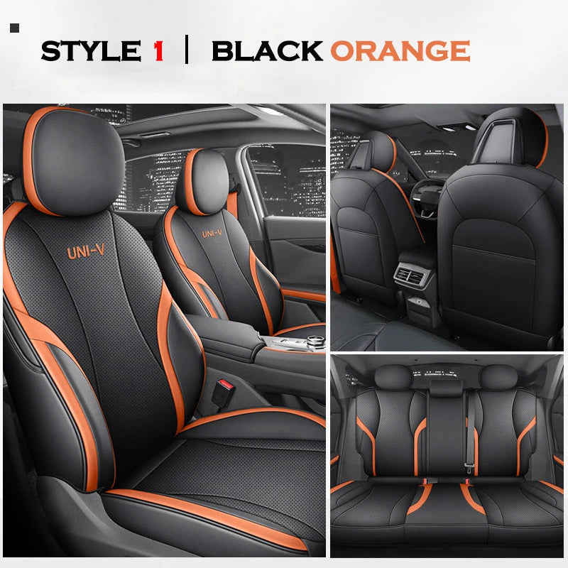 High Auto Car Seat Cushion Cover for Changan Chana UNI-V Univ 2022 2023 2024 2025 Four Seasons Seat Aviation Artificial Leather