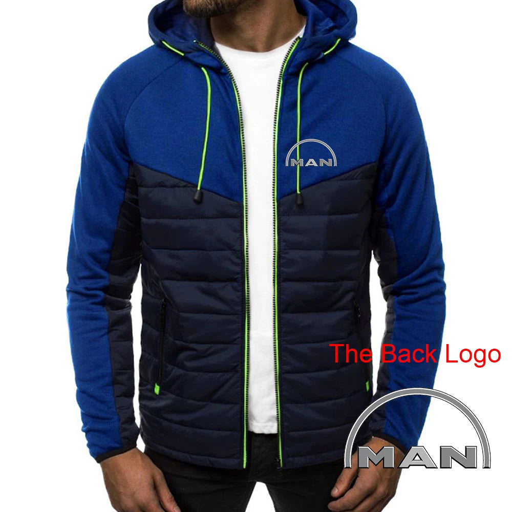 2023 Solid Color Men Truck Man Car Logo Baseball Jackets Slim Fit Thin Cotton Single-breasted Autumn Winter Streetwear Coats Top