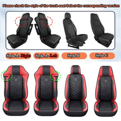 BIg Truck Lorry Bus Auto Seat Cushion Cover Leather Seat Cover All Inclusive for SITRAK SCANIA Volvo Benz Renault DAF IVECO Hino