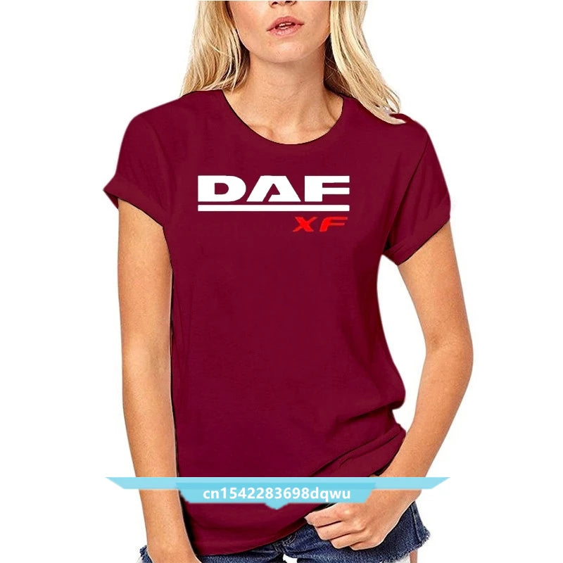 Truck Daf T Shirt Xf Trucker Lorry Driver Hgv Harajuku Streetwear Shirt Men Lf 3Xl V8 Extreme All Color