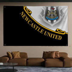 Football Club Flag Flags And Banners Four Hole Flag N-Newcastle U-United Polyester Outdoor Decor Room Aesthetic