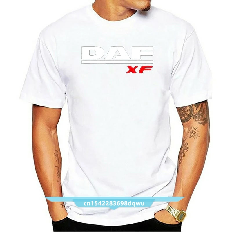 Truck Daf T Shirt Xf Trucker Lorry Driver Hgv Harajuku Streetwear Shirt Men Lf 3Xl V8 Extreme All Color
