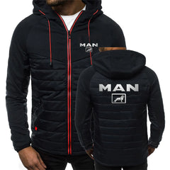 2023 Solid Color Men Truck Man Car Logo Baseball Jackets Slim Fit Thin Cotton Single-breasted Autumn Winter Streetwear Coats Top