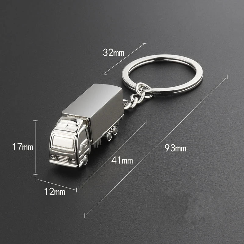 10Pcs Metal Truck Lorry Car Key Ring Keyfob Keychain Creative Gift Lovely Keyring