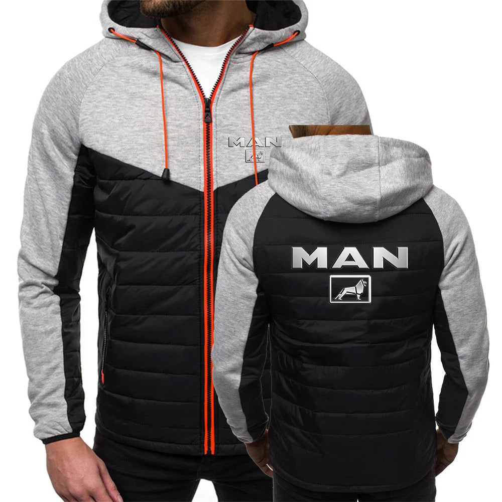 2023 Solid Color Men Truck Man Car Logo Baseball Jackets Slim Fit Thin Cotton Single-breasted Autumn Winter Streetwear Coats Top