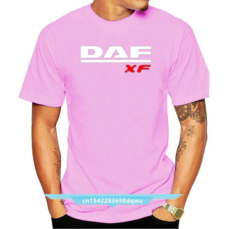 Truck Daf T Shirt Xf Trucker Lorry Driver Hgv Harajuku Streetwear Shirt Men Lf 3Xl V8 Extreme All Color