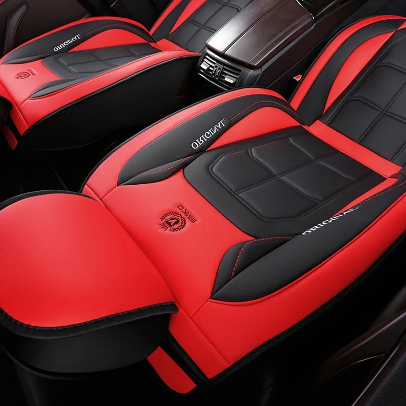 1/2PCS Universal PU Leather Set Car Seat Covers Full Surround Protection Easy Installation & Maintenance Front Car Seat Covers
