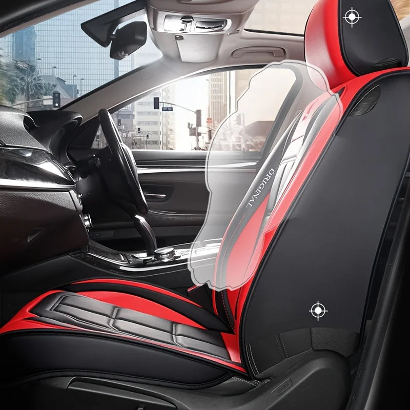 1/2PCS Universal PU Leather Set Car Seat Covers Full Surround Protection Easy Installation & Maintenance Front Car Seat Covers