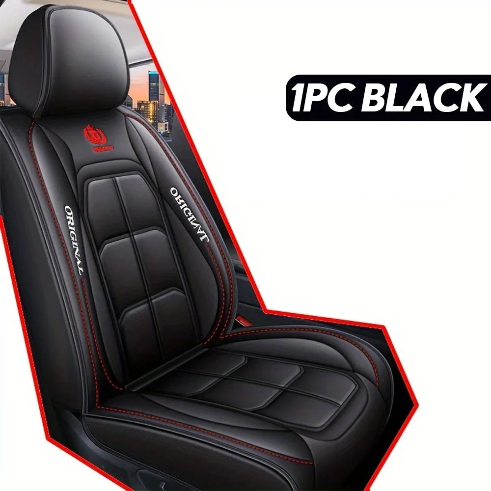 1/2PCS Universal PU Leather Set Car Seat Covers Full Surround Protection Easy Installation & Maintenance Front Car Seat Covers