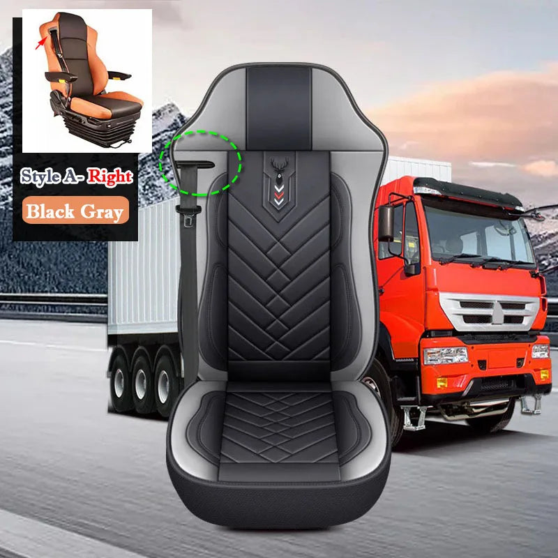 BIg Truck Lorry Bus Auto Seat Cushion Cover Leather Seat Cover All Inclusive for SITRAK SCANIA Volvo Benz Renault DAF IVECO Hino