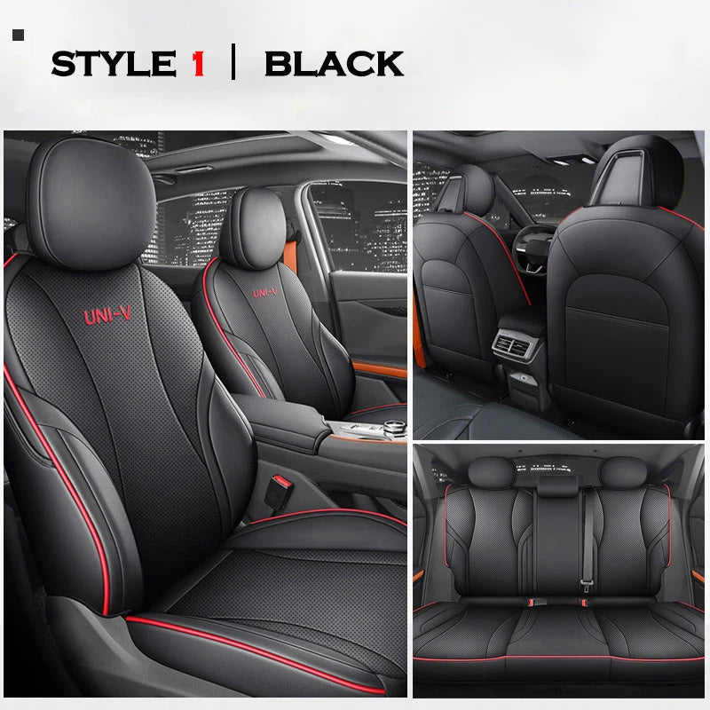 High Auto Car Seat Cushion Cover for Changan Chana UNI-V Univ 2022 2023 2024 2025 Four Seasons Seat Aviation Artificial Leather