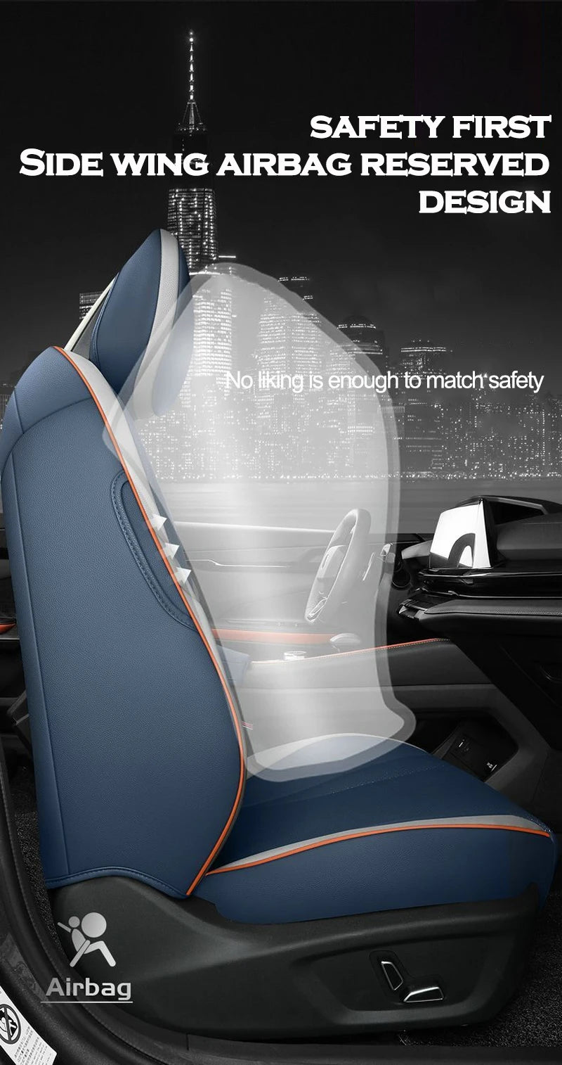 High Auto Car Seat Cushion Cover for Changan Chana UNI-V Univ 2022 2023 2024 2025 Four Seasons Seat Aviation Artificial Leather