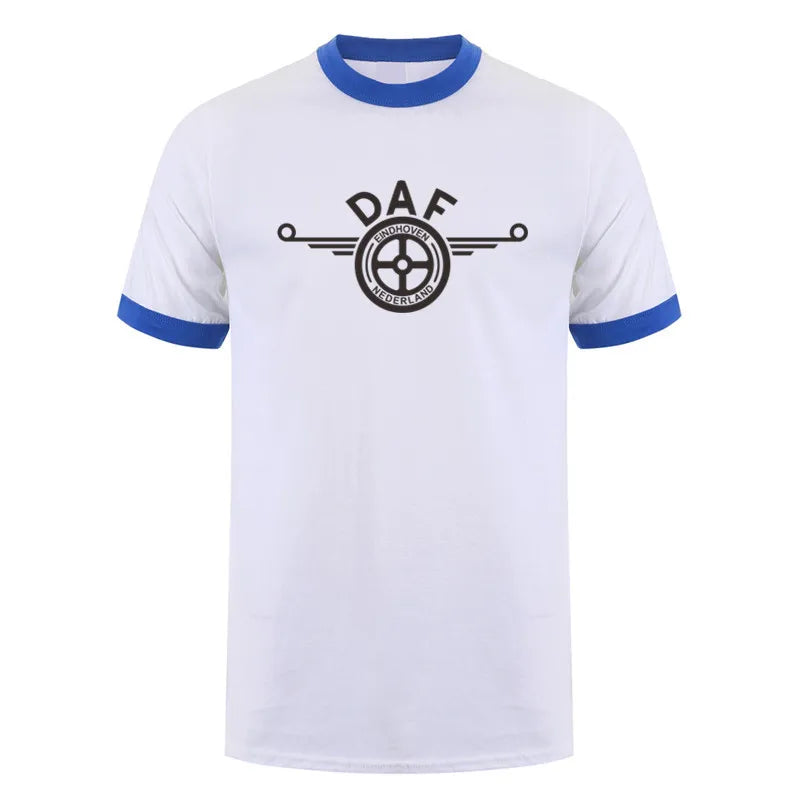 DAF Trucks T Shirt Men Summer Short Sleeve Cotton DAF Mans Tshirts XS-5XL LH-139