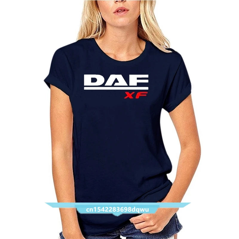Truck Daf T Shirt Xf Trucker Lorry Driver Hgv Harajuku Streetwear Shirt Men Lf 3Xl V8 Extreme All Color