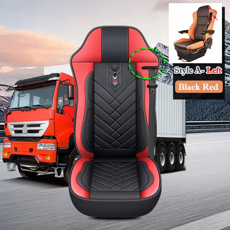 BIg Truck Lorry Bus Auto Seat Cushion Cover Leather Seat Cover All Inclusive for SITRAK SCANIA Volvo Benz Renault DAF IVECO Hino