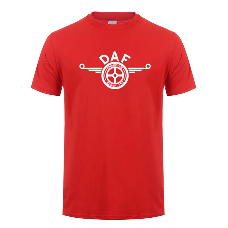 DAF Trucks T Shirt Men Summer Short Sleeve Cotton DAF Mans Tshirts XS-5XL LH-139