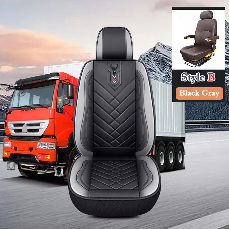 BIg Truck Lorry Bus Auto Seat Cushion Cover Leather Seat Cover All Inclusive for SITRAK SCANIA Volvo Benz Renault DAF IVECO Hino