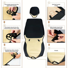 1/2PCS Universal PU Leather Set Car Seat Covers Full Surround Protection Easy Installation & Maintenance Front Car Seat Covers