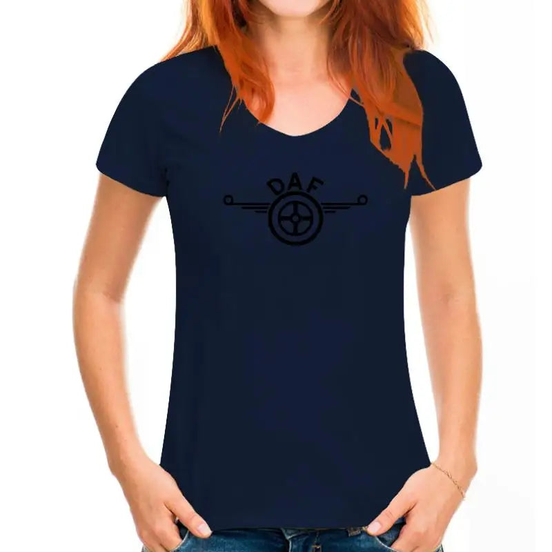 Mens Daf Logo Grey T-shirtSummer Fashion Tee Shirt Tops Clothing  Hgv Lf Tipper Trailer Box Truck