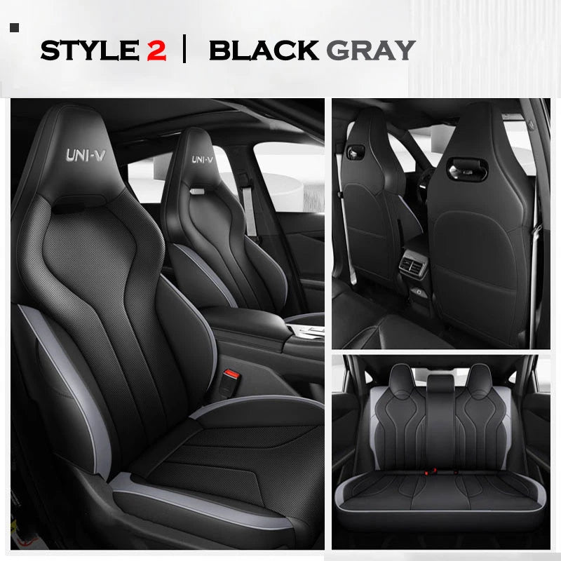 High Auto Car Seat Cushion Cover for Changan Chana UNI-V Univ 2022 2023 2024 2025 Four Seasons Seat Aviation Artificial Leather
