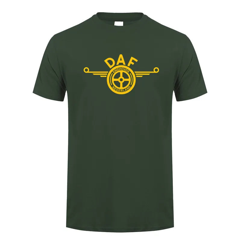 DAF Trucks T Shirt Men Summer Short Sleeve Cotton DAF Mans Tshirts XS-5XL LH-139