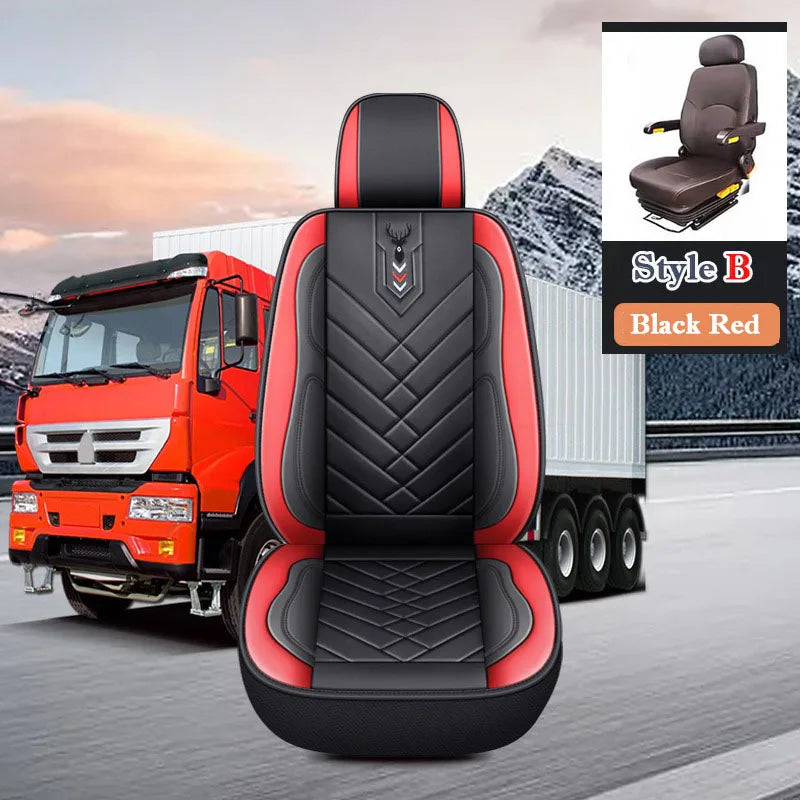 BIg Truck Lorry Bus Auto Seat Cushion Cover Leather Seat Cover All Inclusive for SITRAK SCANIA Volvo Benz Renault DAF IVECO Hino