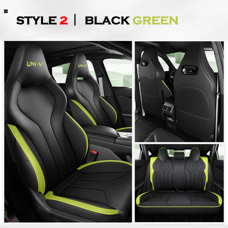 High Auto Car Seat Cushion Cover for Changan Chana UNI-V Univ 2022 2023 2024 2025 Four Seasons Seat Aviation Artificial Leather