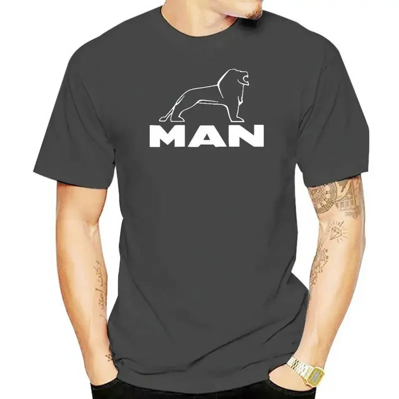 100% cotton men T shirt Women Tops tee MAN TRUCK LOGO UNISEX T-SHIRT Age1-3XL TGX TGL TGM TGS HAULAGE TRUCK DRIVER GIFT