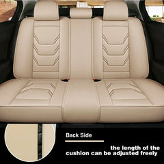 All Season Quited PU Leather Car Seat Cover Full Surrounded Seat Protector Waterproof Universal Fit Sedan Suv Pick-up Truck Seat