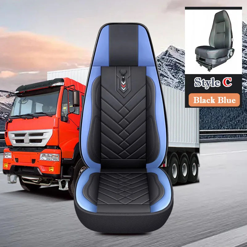 BIg Truck Lorry Bus Auto Seat Cushion Cover Leather Seat Cover All Inclusive for SITRAK SCANIA Volvo Benz Renault DAF IVECO Hino