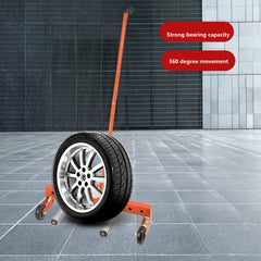 Cart Tire Lift Moving Tool Tire Moving Tool Heavy Duty Adjustable Rolling Wheel Maximum Load 150KG For HGV, Large Van & 4x4 Wheels From 16.51cm To 62.23cm.