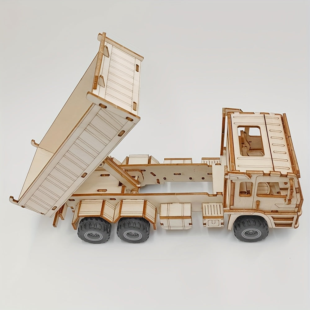 3D Woodcraft Handicraft Set, 3D Wooden Puzzles for Adults - Truck Kits for Adults, Model Car Kits, -Unique Gift on Birthday/Easter/Christmas Day, for Handicraft Enthusiasts, Assemble Your Collectibles