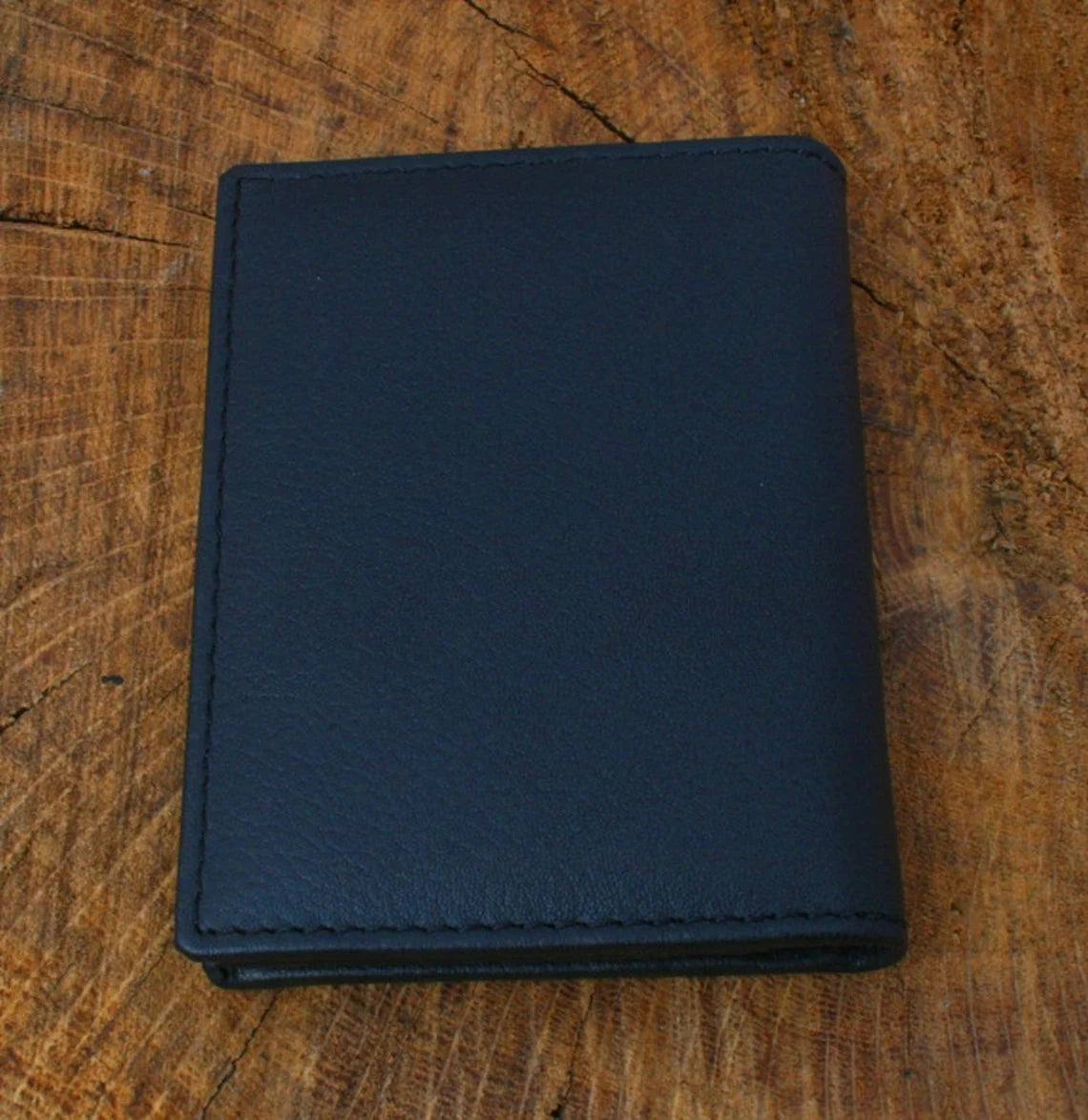 Articulated Lorry Leather Bifold Card Holder Wallet Black Leather RFID Safe Lorry Driver Father's Day Birthday Gift 446 wch