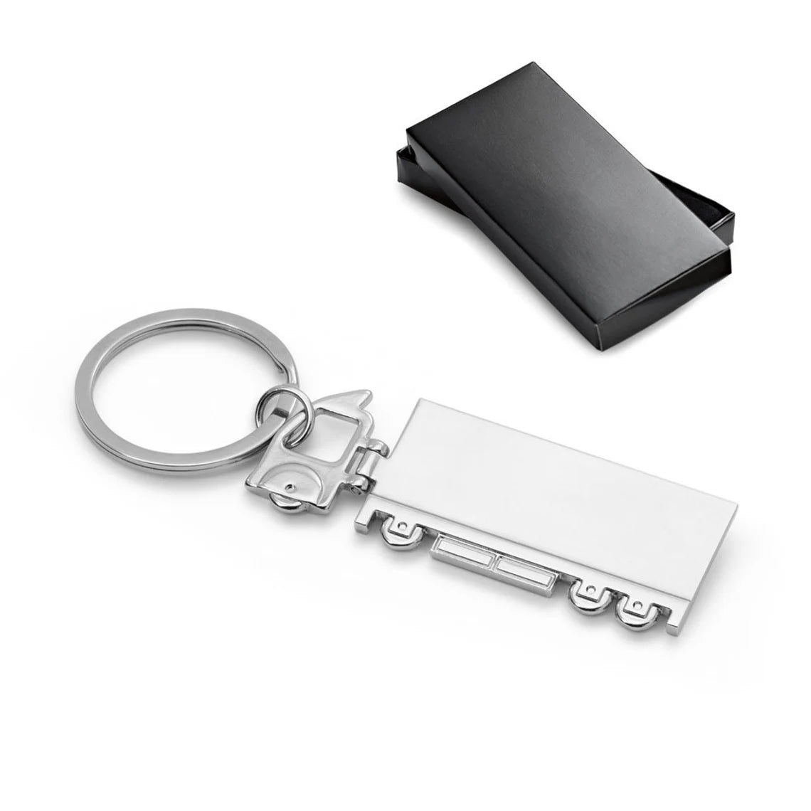 Personalised lorry, truck metal keyring
