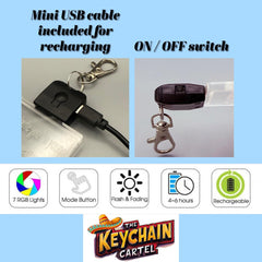 Personalised Truck / Trucker LED Keychain / Keyring, Truck Driver Gift, Lorry Driver Gift, Car Keys Keychain, Truck Life