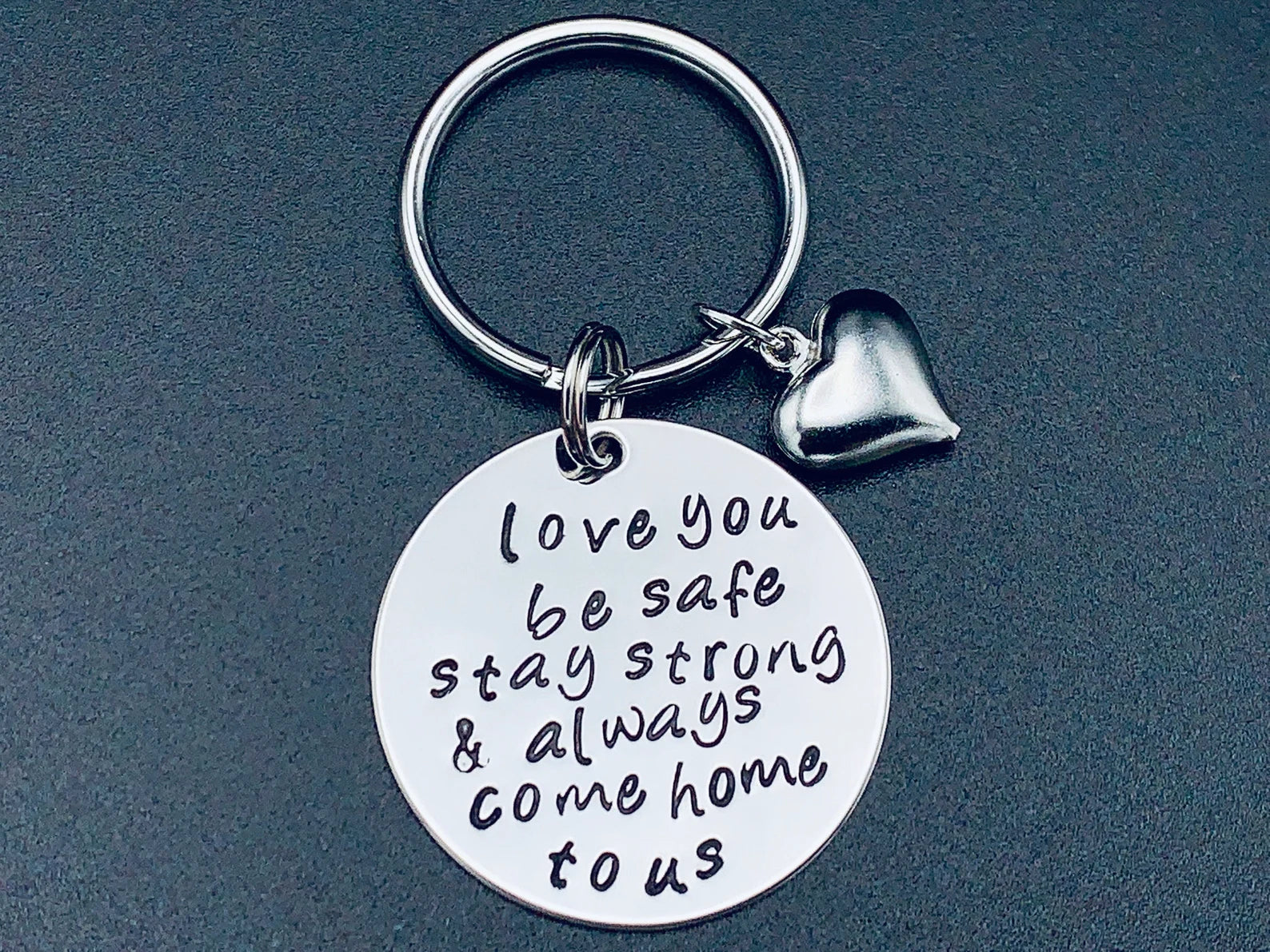 Be Safe Daddy Hand Stamped Coin, Custom Law Enforcement Gift, Military,Police Officer,Firefighter,Custom Gold Coin, Thin Blue Line fathers
