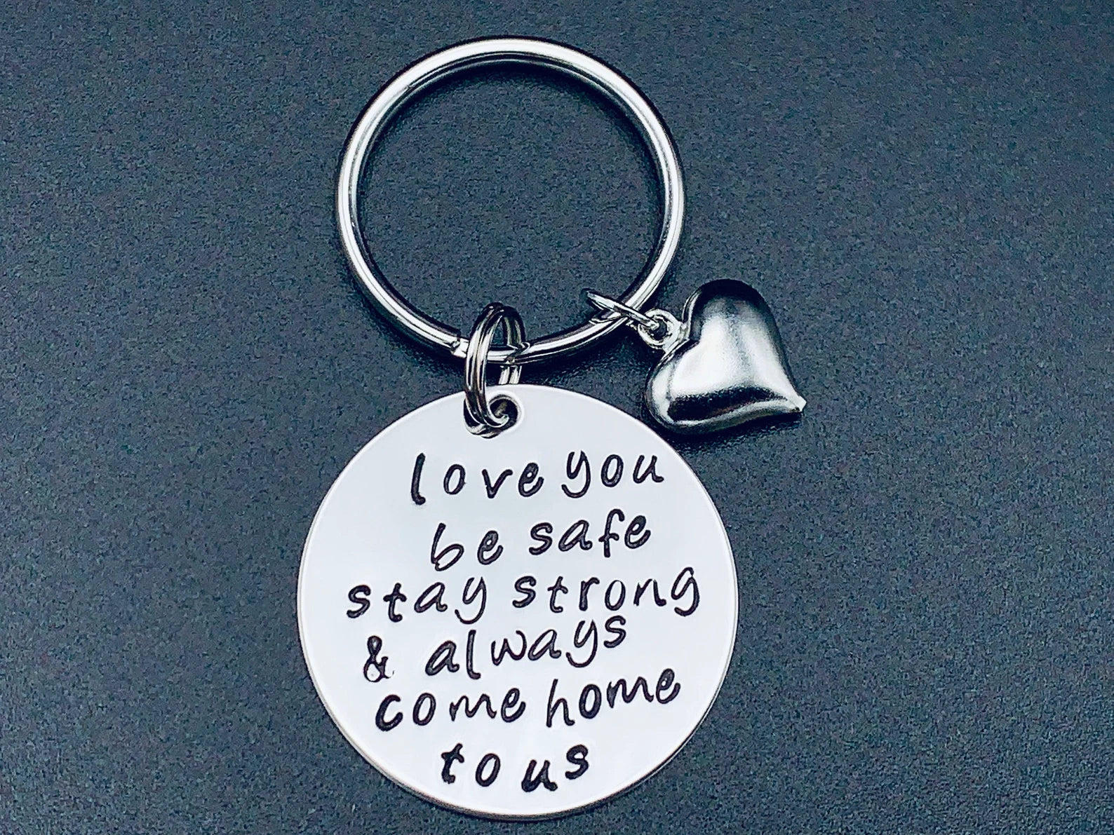 Be Safe Daddy Hand Stamped Coin, Custom Law Enforcement Gift, Military,Police Officer,Firefighter,Custom Gold Coin, Thin Blue Line fathers