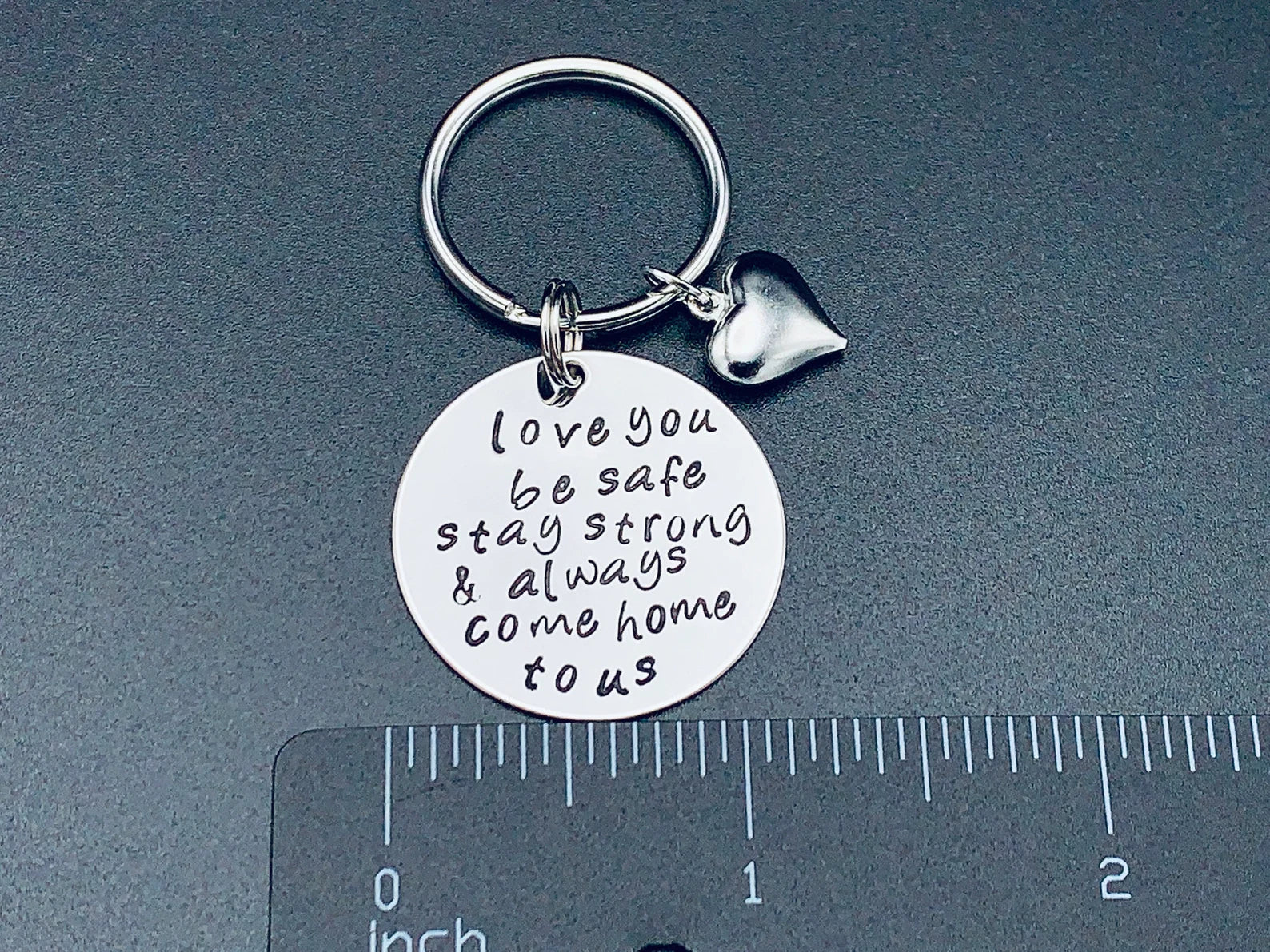 Be Safe Daddy Hand Stamped Coin, Custom Law Enforcement Gift, Military,Police Officer,Firefighter,Custom Gold Coin, Thin Blue Line fathers