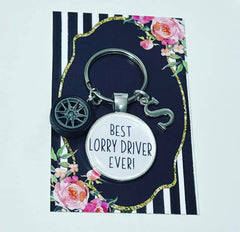 Lorry Driver keyring - Best Lorry Driver ever - thank you gift - Lorry Driver gift