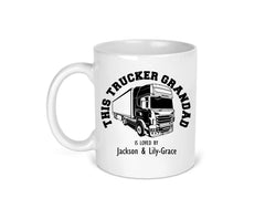 Personalised GRANDAD TRUCKER Gift for him.. Thank you gift Keepsake.