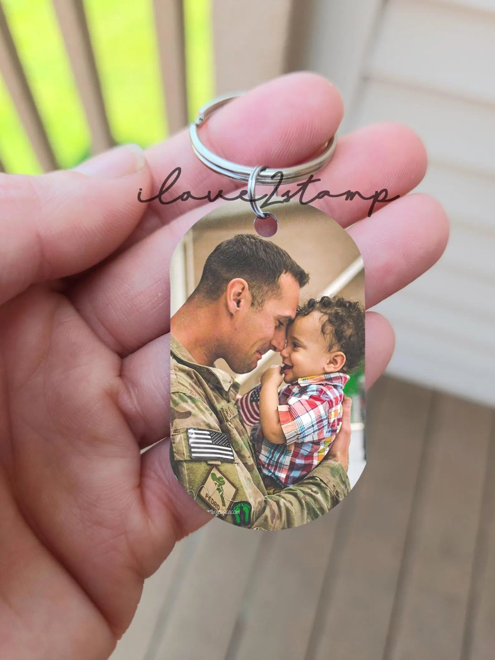 Be Safe Daddy Keychain, Fathers Day Deployment Gift, Fathers Day Gift From Kids, Gift For Police Officer, Firefighter Dad Gift Ideas
